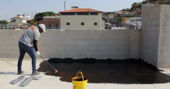 Aplicação do ImperTop em laje