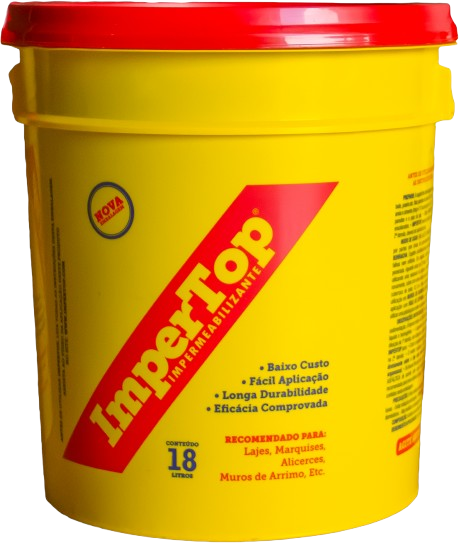 ImperTop impermeabilizante balde de 18 litros em fundo branco